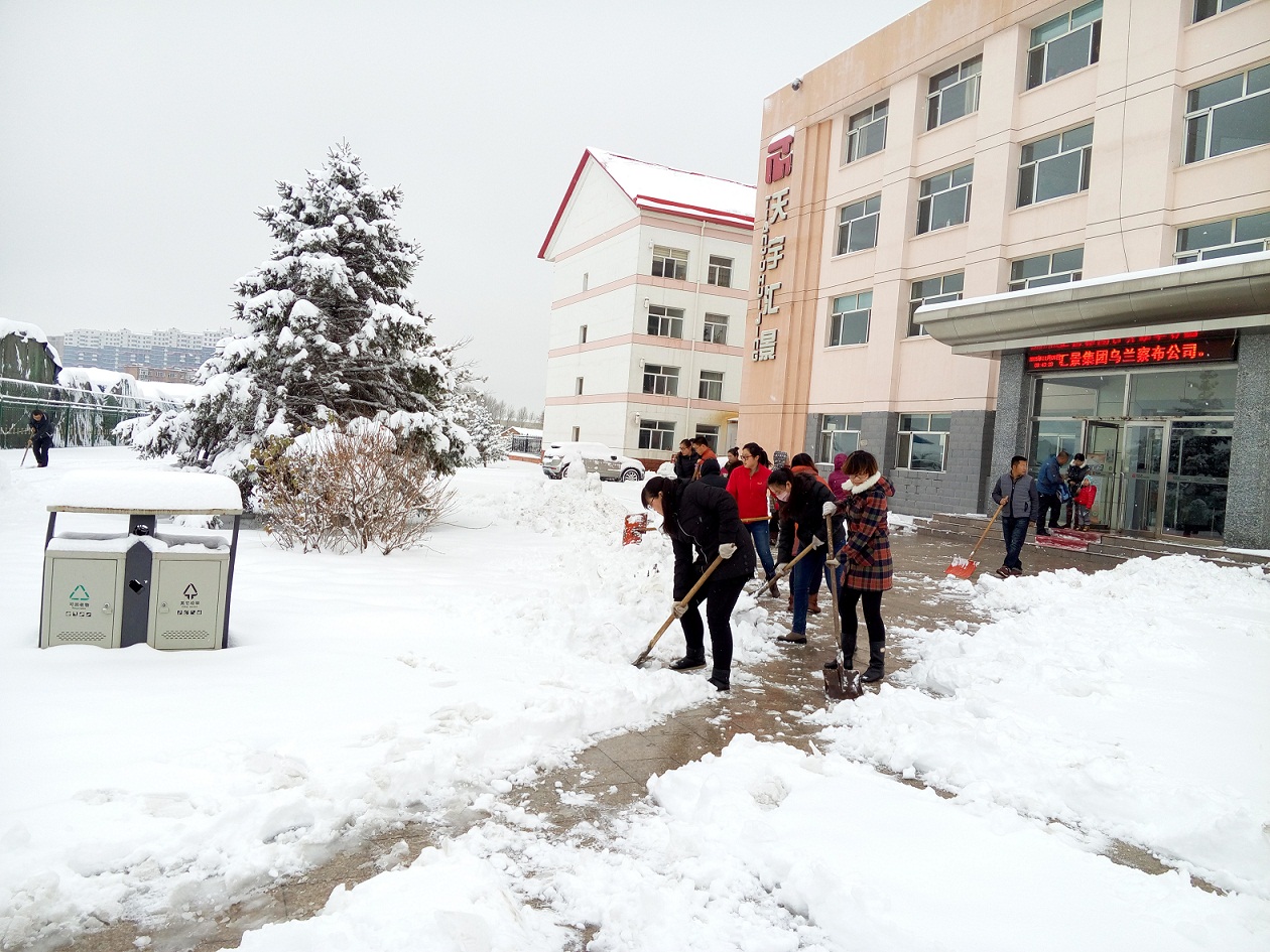 弘扬天宇团队精神 众志成城抗雪救灾